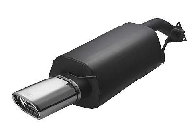 Ulter Sport, Einddemper, Staal, Enkel plat ovaal 145x75mm, Volvo, VOLVO, S40 / V40, 1.9 TD 75kW / 85kW, 01-, Past op originele middendemper/katalysator