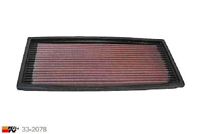 33-2078 K&N Luchtfilter Lengte 324 mm, Breedte 146 mm, BMW M5 3.8 E34 24V V6, 315/340PK, 1988-1995