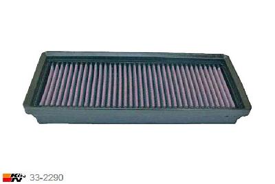 33-2290 K&N Luchtfilter Lengte 268 mm, Breedte 116 mm, Chrysler Crossfire 3.2 V6 2 stuks nodig, 2004-2007