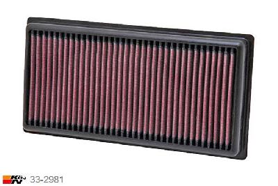 33-2981 K&N Luchtfilter, Fiat 500L 0.9 Turbo, 2012-2016