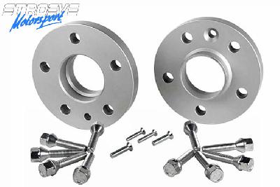 20mm Spoorverbreders, Opel, Senator B, 01/1988-, Steek 5x110, Naafgat 65,1 mm, Prijs per set van 2 verbreders incl. 10 langere wielbouten