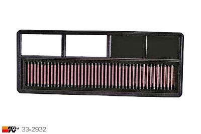 33-2932 K&N Luchtfilter Lengte 375 mm, Breedte 146 mm, Fiat Punto 1.3 Diesel controleer OE# 51775324, 2003-2005