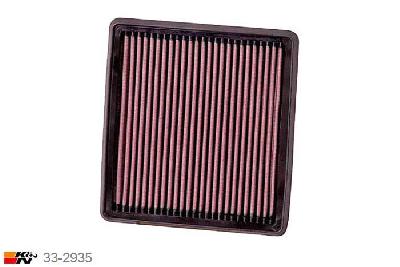 33-2935 K&N Luchtfilter Lengte 203 mm, Breedte 211 mm, Fiat Punto 1.4 Turbo, 2012-2014