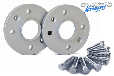 16mm Spoorverbreders, Toyota, Starlet (P8), 12/1989-03/1996, Steek 4x100, Naafgat 54,1 mm, Prijs per set van 2 verbreders incl. 8 langere draadeinden