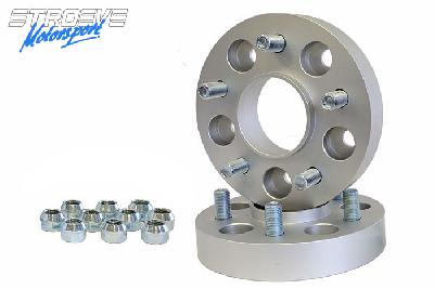 30mm Spoorverbreders, Toyota, Starlet (P8), 12/1989-03/1996, Steek 4x100, Naafgat 54,1 mm, Prijs per set van 2 verbreders incl. wielmoeren