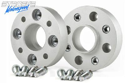 50mm Spoorverbreders, VW, Caddy I (14), 08/1982-8/1992, Steek 4x100, Naafgat 57,1 mm, Prijs per set van 2 verbreders incl. wielbouten om spacer op de naaf te monteren