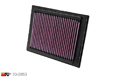 33-2853 K&N Luchtfilter Lengte 216 mm, Breedte 165 mm, Ford Fiesta 1.25, 75PK, 2002-2005