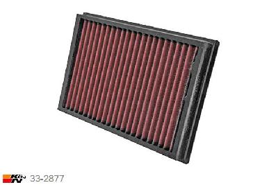 33-2877 K&N Luchtfilter Lengte 281 mm, Breedte 190 mm, Ford Focus 1.8, 2003-7/2007