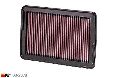 33-2378 K&N Luchtfilter Lengte 270 mm, Breedte 175 mm, Hyundai Santa Fe 3.3, 2007-2010