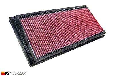 33-2264 K&N Luchtfilter Lengte 378 mm, Breedte 156 mm, Jaguar X type 2.0 24V, 157PK, 2001-2006