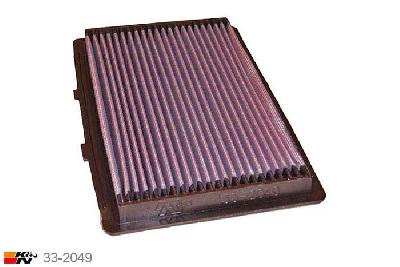 33-2049 K&N Luchtfilter Lengte 267 mm, Breedte 168 mm, Mazda MX6 2.5 24V DOHC, 163/165PK, 1991-1997