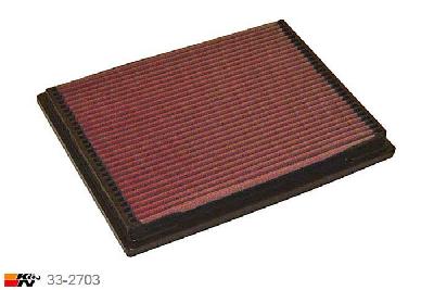 33-2703 K&N Luchtfilter Lengte 292 mm, Breedte 224 mm, Mercedes C230 2.3 W202, 150/193PK, 1995-2001