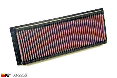 33-2256 K&N Luchtfilter Lengte 306 mm, Breedte 117 mm, Mercedes C32 3.2 W203 AMG 2 stuks nodig, 354PK, 2001-2005