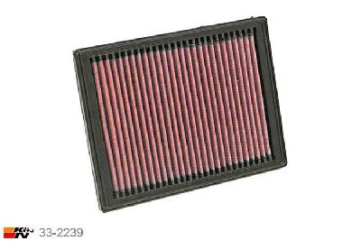 33-2239 K&N Luchtfilter Lengte 214 mm, Breedte 162 mm, Mini Cooper 1.6, 90/115PK, 2000-6/2004