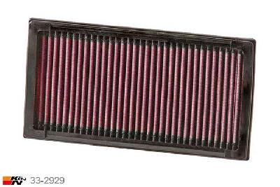 33-2929 K&N Luchtfilter Lengte 251 mm, Breedte 133 mm, Mini Cooper Clubman 1.6 Diesel, 10-8-2007