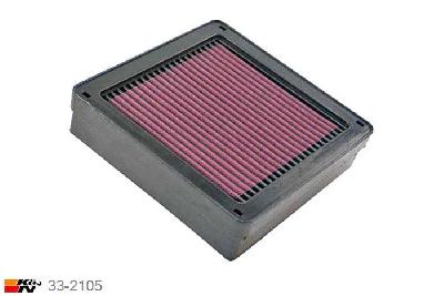 33-2105 K&N Luchtfilter Lengte 211 mm, Breedte 205 mm, Mitsubishi Lancer 2.4, 2004-2009
