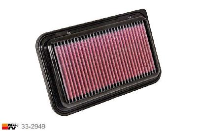 33-2949 K&N Luchtfilter Lengte 248 mm, Breedte 149 mm, Opel Agila 1.2, 10-8-2008