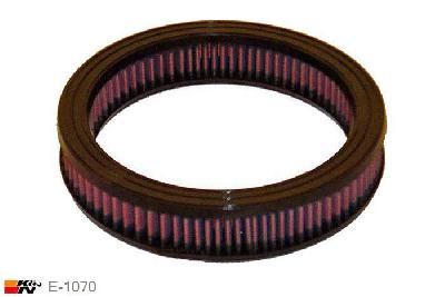 E-1070 K&N Luchtfilter Buitendiameter 254 mm , Binnendiameter 203 mm , Hoogte 51 mm, Opel Ascona C 1.6 Kat./E, 75PK, 1986-1988
