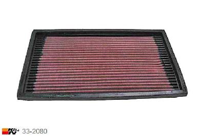 33-2080 K&N Luchtfilter Lengte 281 mm, Breedte 179 mm, Opel Vectra A 2.0, 1989-1991