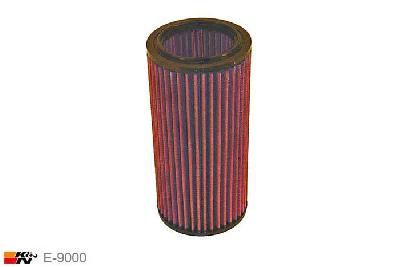 E-9000 K&N Luchtfilter Buitendiameter 113 mm , Binnendiameter 73 mm , Hoogte 241 mm, Peugeot 306 2.0 S16 S16, 163PK, 1997-2001