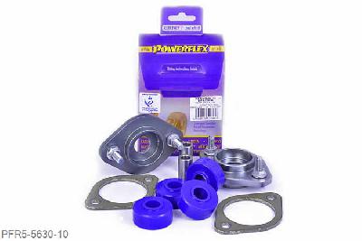 PFR5-5630-10, BMW E46 3 Series Compact, Rear Shock Top Mount Bracket and Bush 10mm Suits cars with a standard and aftermarket rear shock absorber with a 10mm pin. Will not fit E36 and E46 Cabriolet models OE Nr 33521092362  - 33526779670.     Suspension Brand  Rear Shock Absorber Shaft Diameter    Original BMW  10mm    AST  10mm    Bilstein HD, Sport, PSS Coilovers  10mm    FK Coilovers  10mm    H&R Coilovers  10mm    JRZ RS  12mm    Koni Sport  10mm    KW V1, 2, 3  10mm    ST Coilovers  10mm    Tein Coilovers  12mm     The above list is meant as a guide only. If your shock absorber brand is not listed,measuring the OD of the shaft will determine whether PFR5-5630-10 orPFR5-5630-12 should be fitted. 10mm, 2 stuk(s) benodigd  per auto, 2 stuk(s) in verpakking, prijs per set van 2 stuk(s)