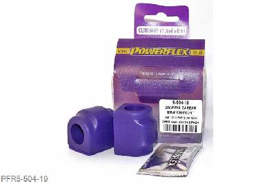 PFR5-504-19, BMW E46 3 Series Xi/XD (4 Wheel Drive), Rear Roll Bar Mounting Bush 19mm Please check anti roll bar diameter before ordering - Some part numbers may be described as for the rear but are also for the front anti roll bar on some models. It will not fit E24 6 series models built before 05/1982. 19mm, 2 stuk(s) benodigd  per auto, 2 stuk(s) in verpakking, prijs per set van 2 stuk(s)