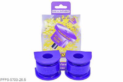 PFF5-5703-26.5, BMW E90, E91, E92 & E93 3 Series xDrive (2005-2013), Front Anti Roll Bar Mounting Bush 26.5mm This part replaces OE number: 31356773512 and fits into bracket OE number: 31306787017. 26.5mm, 2 stuk(s) benodigd  per auto, 2 stuk(s) in verpakking, prijs per set van 2 stuk(s)