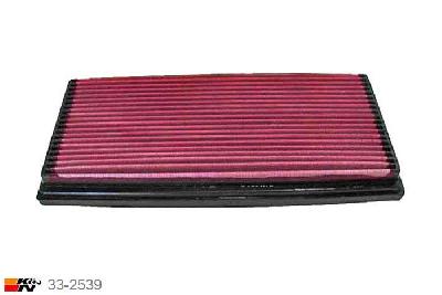 33-2539 K&N Luchtfilter Lengte 322 mm, Breedte 152 mm, Peugeot 607 2.2 ook HDI Turbo Diesel, 1999-2005