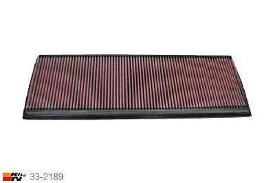 33-2189 K&N Luchtfilter Lengte 521 mm, Breedte 176 mm, Porsche 996 3.6 F6 twin turbo GT3, 360/420PK, 2001-2005