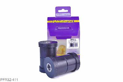 PFR32-411, Landrover Discovery 3 (2004 - 2009), Rear Lower Wishbone Rear Bush PFR32-411 Rear Lower Wishbone Rear Bush is made using our Shore 95A Black material to replicate the stiffness of the original bush it replaces, OE number: RGX500111., 2 stuk(s) benodigd  per auto, 2 stuk(s) in verpakking, prijs per set van 2 stuk(s)