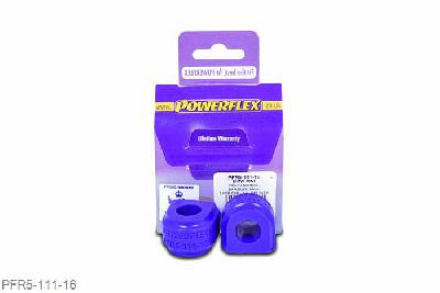 PFR5-111-16, Mini Mini Countryman R60 4WD (2010-2015), Rear Anti Roll Bar Bush 16mm This part replaces OE number: 33556754823 and fits vehicles with a 16mm anti roll bar diameter. 16mm, 2 stuk(s) benodigd  per auto, 2 stuk(s) in verpakking, prijs per set van 2 stuk(s)