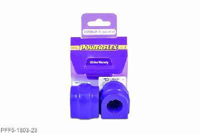 PFF5-1803-23, Mini Mini Paceman R61 4WD (2013 -), Front Anti Roll Bar Mounting Bush - 23mm This part replaces OE number: 31309813412 and fits 23mm diameter anti roll bars on vehicles with sports suspension. For vehicles without sports suspension, please use PFF5-1803-22. 23mm, 2 stuk(s) benodigd  per auto, 2 stuk(s) in verpakking, prijs per set van 2 stuk(s)