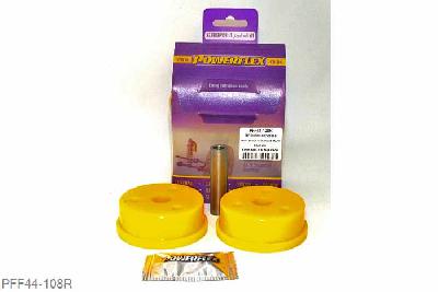 PFF44-108R, Mitsubishi Lancer Evolution 7-8-9 (inc 260), Front Lower Diff Mount (Road Use) Please check size before ordering, this is 70.5mm Diameter. For 62mm Diameter use PFF44-107R. These mounts are for road use, for competition use PFF44-108. 70.5mm Diameter, 1 stuk(s) benodigd  per auto, 1 stuk(s) in verpakking, prijs per set van 1 stuk(s)