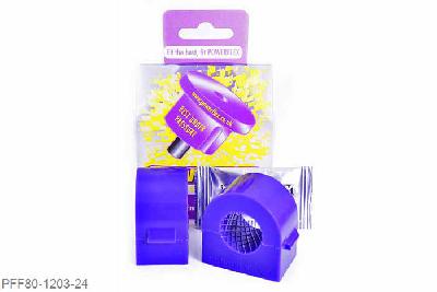 PFF80-1203-24, Opel Signum (2003 - 2008), Front Anti Roll Bar Mounting Bush 24mm (2 Piece) This replaces the original 2 piece design. For the single piece design please use PFF66-503-*. For Astra MK5 single piece design, please use PFF80-1303-*, 2 stuk(s) benodigd  per auto, 2 stuk(s) in verpakking, prijs per set van 2 stuk(s)