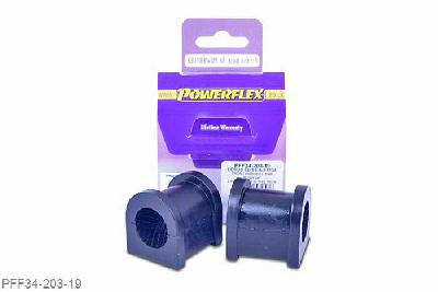 PFF34-203-19, Opel VX220 (Opel Speedster), Front Anti Roll Bar Bush 19mm Replaces standard OEM part number A111C0094F (Lotus) or 9197781 (Vauxhall/Opel). Fits standard 3/4inch anti roll bars using the D shaped bracket. Fits Elise series 1 (from chassis number W3039) and series 2, Exige 2 & V6, 211 and the Vauxhall VX220 19mm, 2 stuk(s) benodigd  per auto, 2 stuk(s) in verpakking, prijs per set van 2 stuk(s)