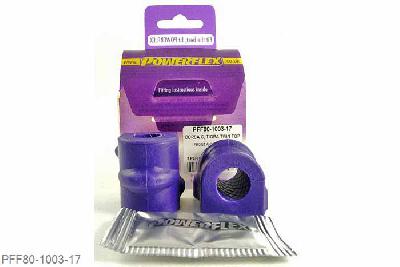 PFF80-1003-17, Opel Tigra Twin Top (2004-), Front Anti Roll Bar Mounting Bush 17mm  17mm, 2 stuk(s) benodigd  per auto, 2 stuk(s) in verpakking, prijs per set van 2 stuk(s)