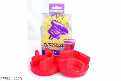 PFF80-1220R, Opel Vectra C (2002-2008), Rear Lower Engine Mount Insert (Diesel) This insert fits diesel cars with a bracket 86mm wide, for cars with a 79mm wide bracket use PFF80-1221R. Fits into the voiding of the original bush to reduce engine movement under acceleration. Slight increase in vibration may be felt. For more powerful & petrol engines use PFF80-1220., 1 stuk(s) benodigd  per auto, 1 stuk(s) in verpakking, prijs per set van 1 stuk(s)