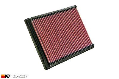 33-2237 K&N Luchtfilter Lengte 229 mm, Breedte 191 mm, Renault Vel Statis 3.0 DCI, 177PK, 2002-2009