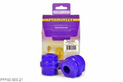 PFF50-603-21, Peugeot 3008 (2008-on), Front Anti Roll Bar Bush 21mm This bush replaces standard bush part number 5094.87.  Measure bar diameter and select correct size for your car. 21mm, 2 stuk(s) benodigd  per auto, 2 stuk(s) in verpakking, prijs per set van 2 stuk(s)