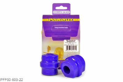 PFF50-603-22, Peugeot 5008 (2009-on), Front Anti Roll Bar Bush 22mm This bush replaces standard bush part number 5094.88 or 5094.E0.  Measure bar diameter and select correct size for your car. 22mm, 2 stuk(s) benodigd  per auto, 2 stuk(s) in verpakking, prijs per set van 2 stuk(s)