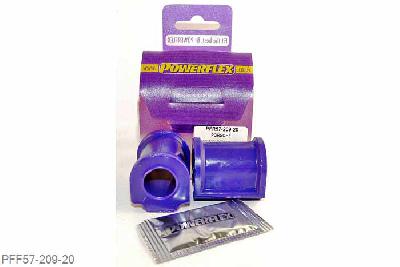 PFF57-209-20, Porsche 964 (1989 - 1994), Rear Anti Roll Bar Bush 20mm For the 911 Classic models from 1977 on, for models 1974 to 1977 use 4 x PFR57-412-*. * Please measure anti roll bar diameter before ordering. Bush Style:- D shaped. 20mm, 2 stuk(s) benodigd  per auto, 2 stuk(s) in verpakking, prijs per set van 2 stuk(s)