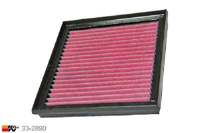 33-2890 K&N Luchtfilter Lengte 242 mm, Breedte 227 mm, Rover 75 1.8, 2003-2006