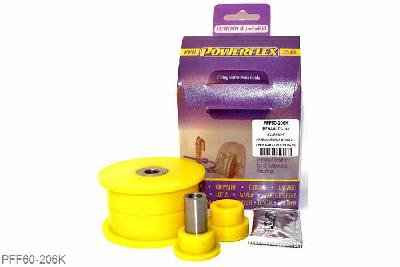 PFF60-206K, Renault Clio II (inc 172 and 182), Dog Bone Engine Mount Bush Kit PFF60-206K will fit Phase 1 Petrol 172 models only. PFF60-211K will fit Phase 2 Petrol 172 & 182 Sport Models Only. - OE Mount Nr 6000073662, 1 stuk(s) benodigd  per auto, 1 stuk(s) in verpakking, prijs per set van 1 stuk(s)