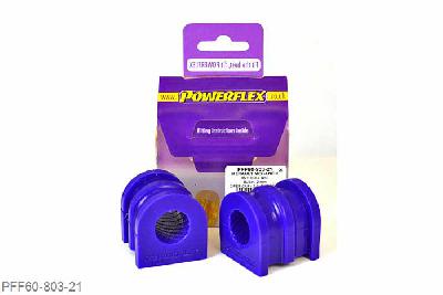 PFF60-803-21, Renault Megane II inc RS 225, R26 and Cup (2002 - 2008), Front Anti Roll Bar Bush 21mm This part replaces OE number: 7701059672 to suit 21mm anti roll bars. This bush is half the length of the bracket and uses a spacer, for models with full bush with no spacer use PFF60-503-*. 21mm, 2 stuk(s) benodigd  per auto, 2 stuk(s) in verpakking, prijs per set van 2 stuk(s)