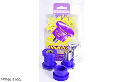 PFR69-510G, Subaru Impreza including WRX and STi, (GH 10/07-12/10, GR 02/08-12/10), Rear Upper Arm Inner Front Bush ADJUSTABLE This bush is designed to replace the rear upper control arm front bush and is engineered to provide on car CAMBER adjustment with a range of +/- 1.0 degree, as well as being of a low compliance design. This bush must be used in conjunction with PFR69-511G., 2 stuk(s) benodigd  per auto, 2 stuk(s) in verpakking, prijs per set van 2 stuk(s)