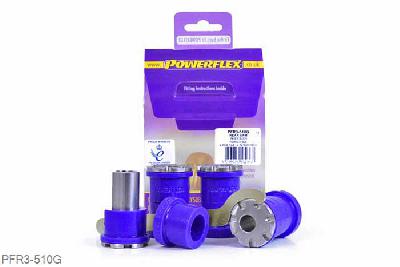 PFR3-510G, VW New Beetle and Cabrio (1998-2011) 4Motion, Rear Arm Inner Bush Camber Adjustable These bushes offer on-car adjustment of the rear camber angles of up to 2 degrees. This part replaces OE numbers: 1J0505323L and 1J0505323N. For a non-adjustable version of this bush please use PFR3-510., 4 stuk(s) benodigd  per auto, 4 stuk(s) in verpakking, prijs per set van 4 stuk(s)