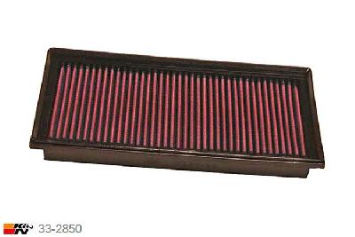 33-2850 K&N Luchtfilter Lengte 295 mm, Breedte 152 mm, Skoda Fabia 1.2, 64PK, 2003-2006