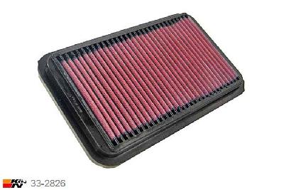 33-2826 K&N Luchtfilter Lengte 238 mm, Breedte 140 mm, Suzuki Swift 1.3 vin JSA, 5/2005-2010