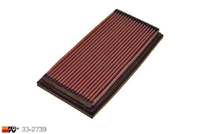 33-2739 K&N Luchtfilter Lengte 308 mm, Breedte 148 mm, Toyota Avensis Verso 2.0 benz, 2001-2007