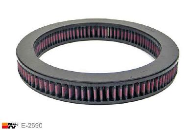 E-2690 K&N Luchtfilter Buitendiameter 286 mm , Binnendiameter 222 mm , Hoogte 40 mm, Toyota Corolla 1.8 niet USA modellen, 5/1997-2000